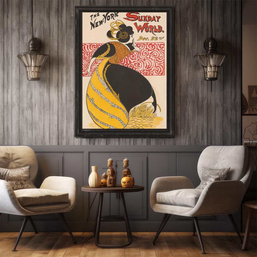 B3サイズ（約36x51cm）】【bn-poster-1992】フレーム付き 超レトロ