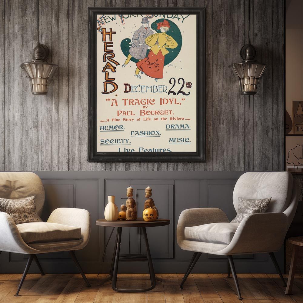 A2サイズ（約42x59cm）】【bn-poster-1993】フレーム付き 超レトロ