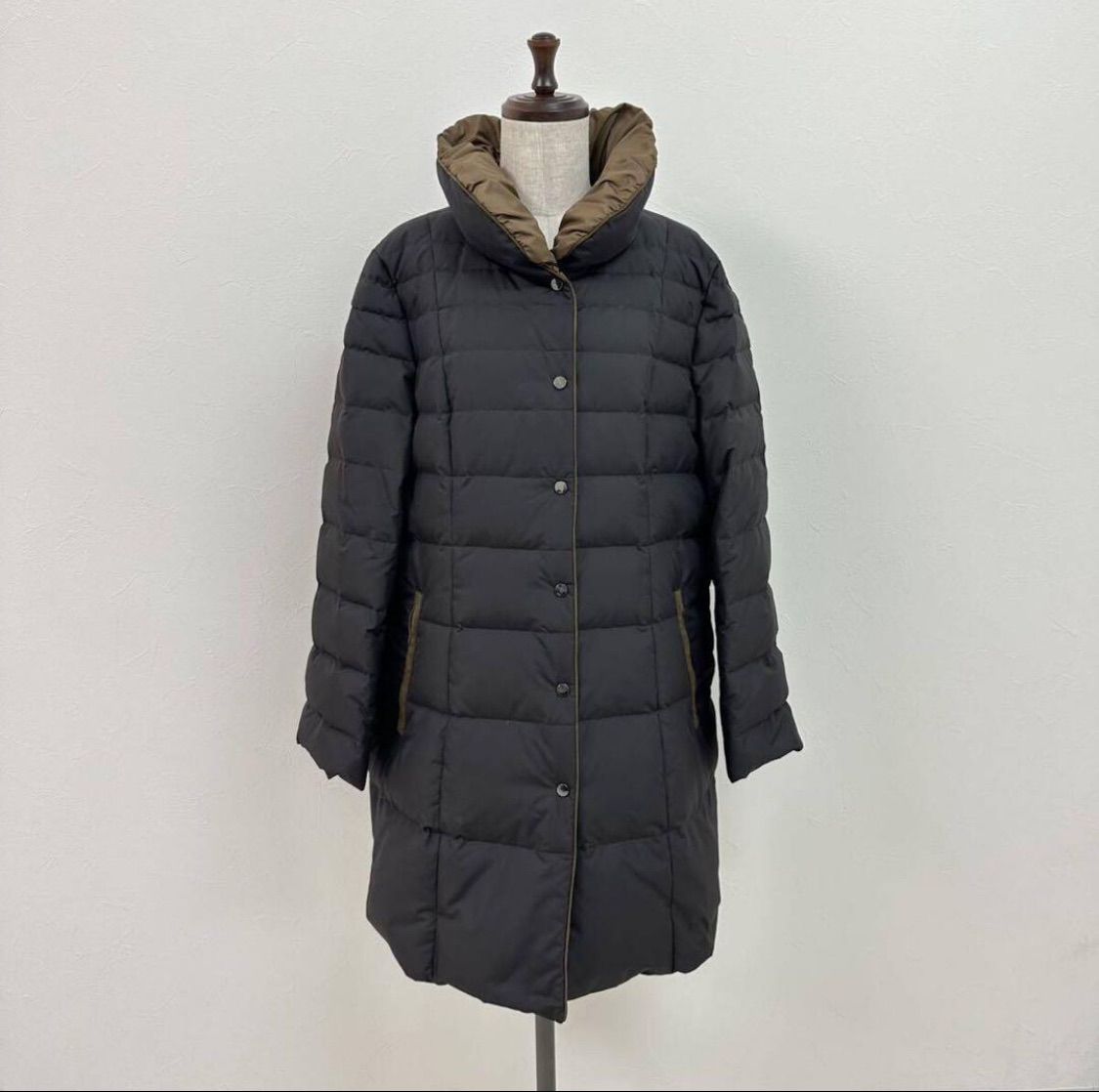 レリアン　ダウンコート　ダウンジャケット　Lサイズ 大きいサイズ Leilian レリアン DOWN COAT ダウンコート ロング丈 MADE