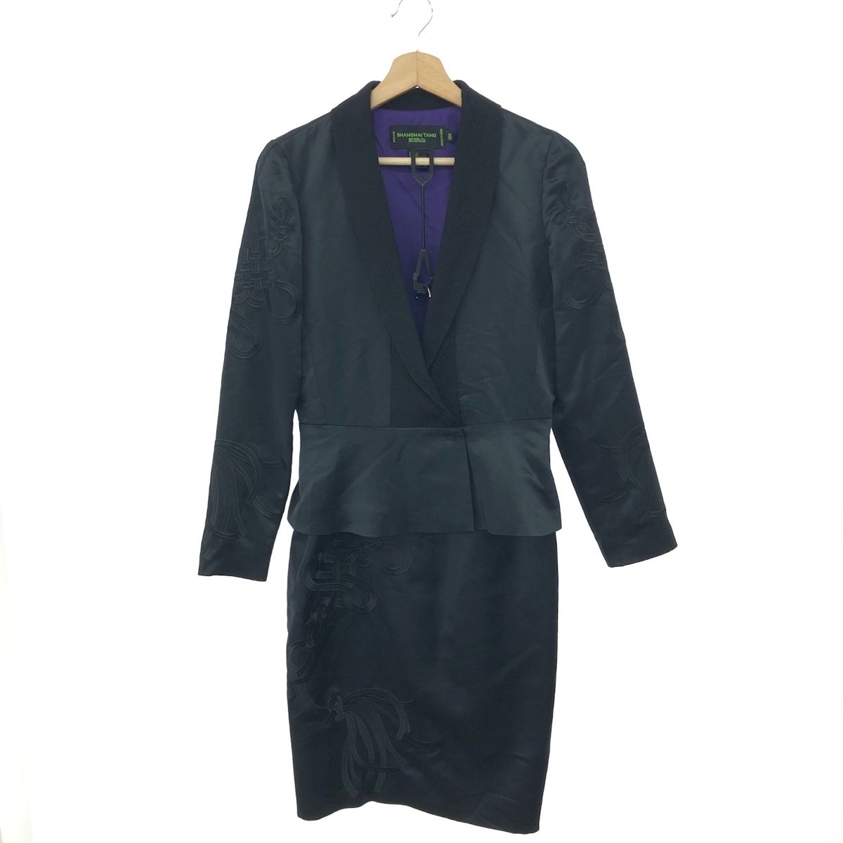 上海灘 Shanghai Tang シャンハイタン チャイナジャケット綿100% SHANGHAI TANG(上海灘) シャンハイタン チャイナ刺繍セットアップ