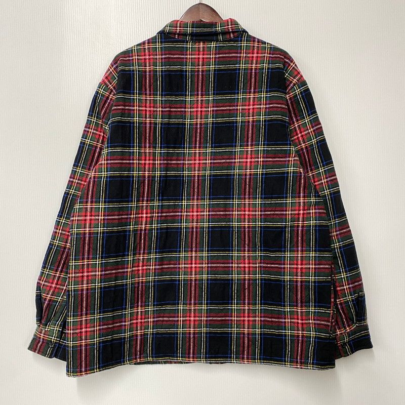 中古品】Supreme シュプリーム 21AW QUILTED PLAID FLANNEL SHIRT
