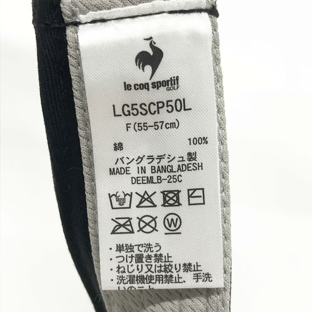衣類等 LE COQ GOLF ルコックゴルフ 2025年モデル サンバイザー ブラック系 F
