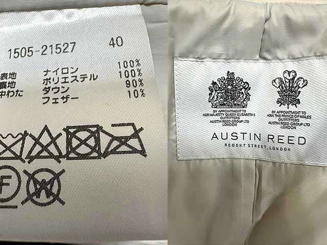 AUSTIN REED オースチンリード コート ベージュ 40サイズ 11号 ダウン