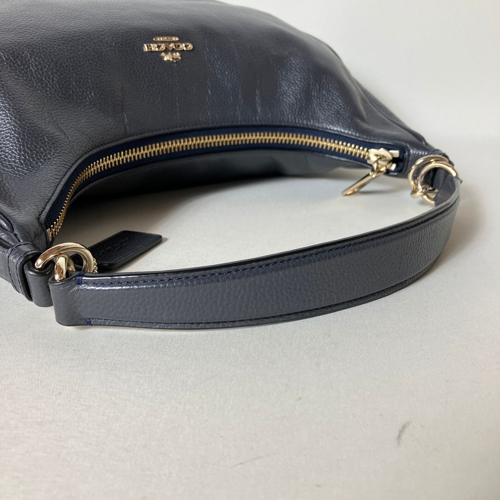 2510-310｜美品｜コーチ ワンショルダーバッグ レザー ネイビー 2510-310｜美品｜コーチ ワンショルダーバッグ レザー ネイビー - メルカリ