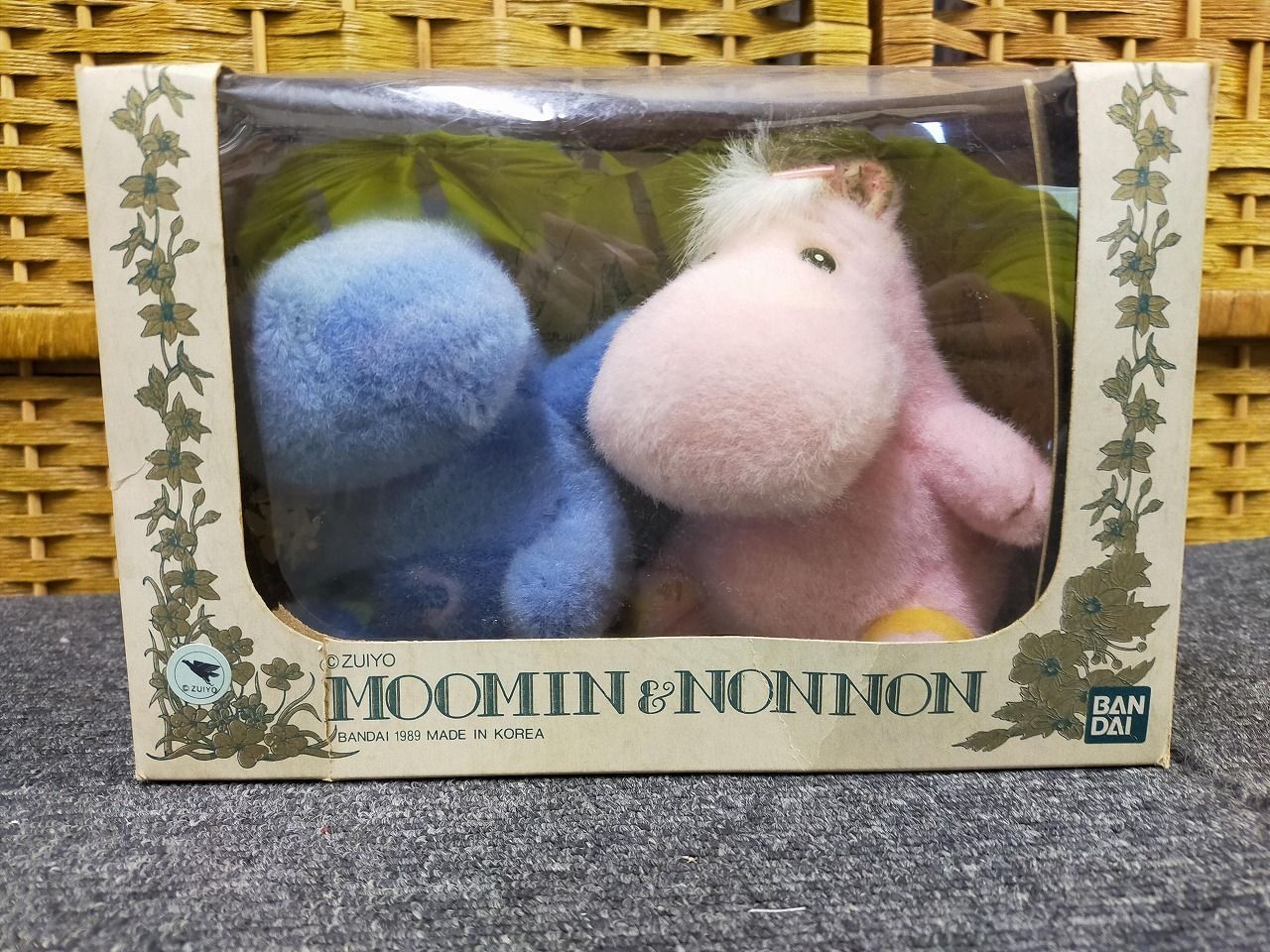 昭和レトロ／箱あり】1989年 バンダイ ムーミン＆ノンノン ギフト