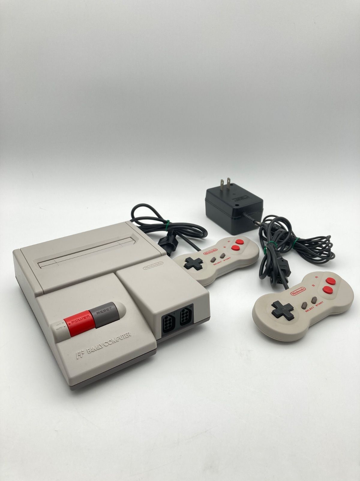 動作OK】ニンテンドー ニューファミコン 本体 周辺機器セット 1205-401