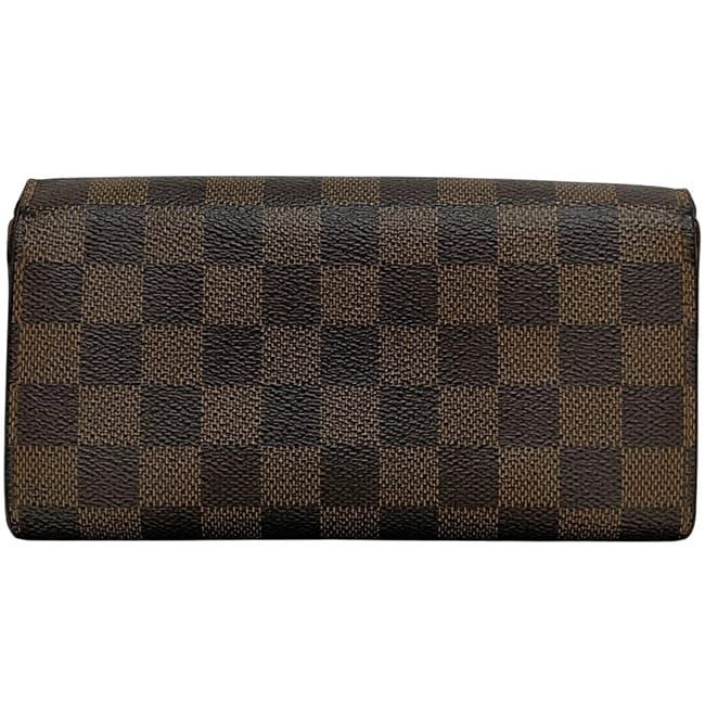 ルイ ヴィトン 二つ折り 長財布 ポルトフォイユ サラ ブラウン ダミエ