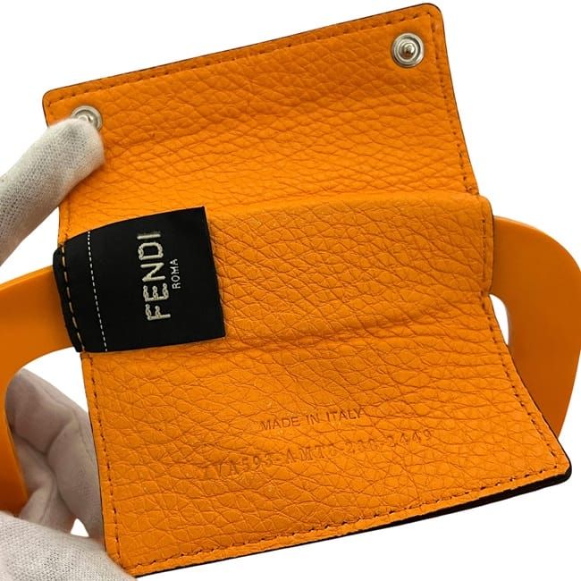 フェンディ バケットバッグ オレンジ ピーカブー フォーティー8 7VA593