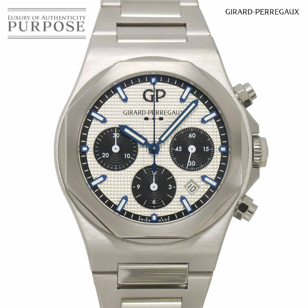 ジラールペルゴ GIRARD PERREGAUX ロレアート クロノグラフ 81020 メンズ 腕時計 デイト シルバー オートマ 自動巻き LAUREATO 90295423