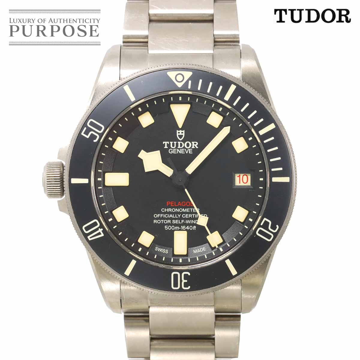 チューダー チュードル TUDOR ペラゴス LHD メンズ 腕時計 ブラック オートマ 自動巻き ウォッチ Pelagos