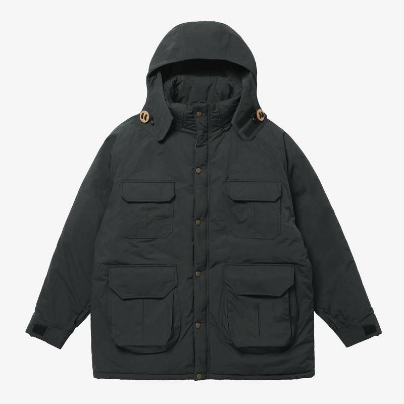 ウールリッチ NYLON PADDED MT. PARKA ナイロン パデッド マウンテン パーカ 中綿ダウンジャケット プリマロフト 80年代 復刻 アウター 中綿マウンテン パーカー 牛革 M L