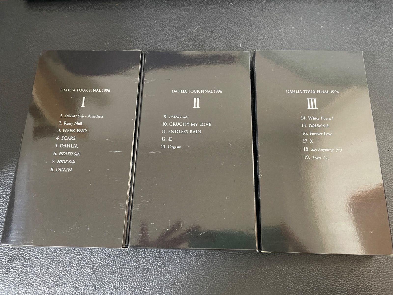 川/c06【VHS】【X JAPAN】【3本セット】DAHLIA TOUR FINAL 1996～東京