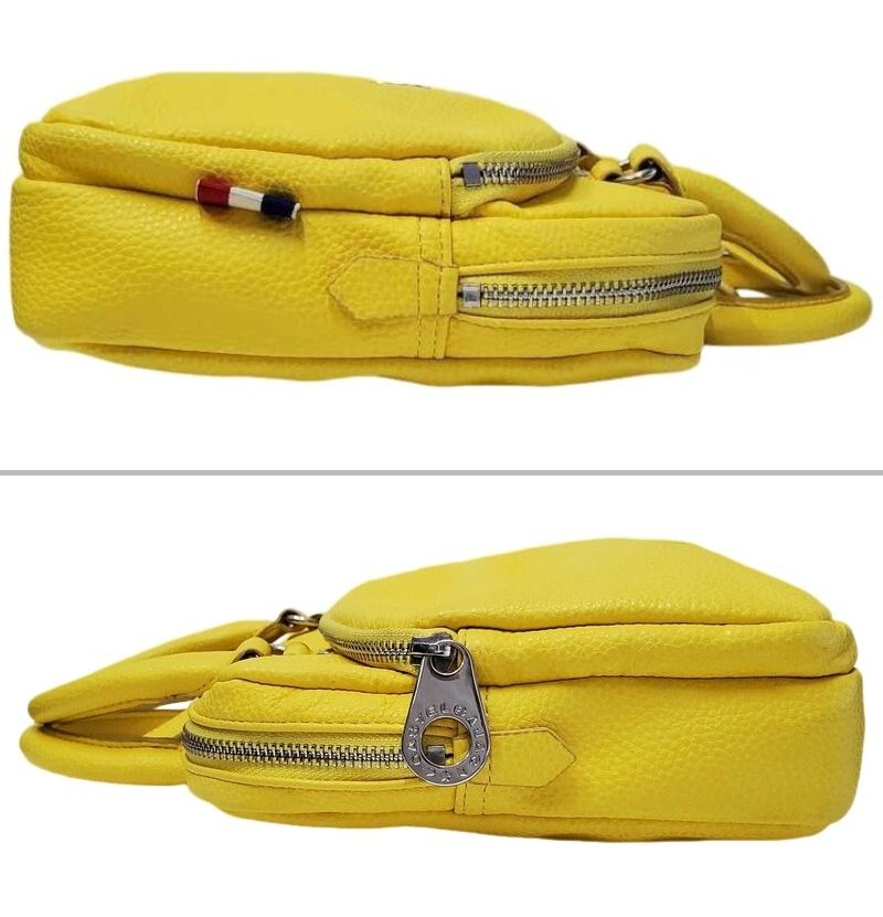 CASTEL BAJAC カステルバジャック ハロゲン イエロー PUレザー ミニ