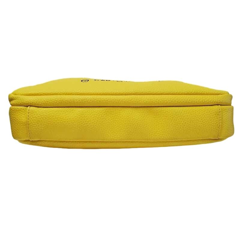 【美品】 カステルバジャック 2way ブリーフケース イエロー カード付き CASTEL BAJAC カステルバジャック ハロゲン イエロー PUレザー ミニ