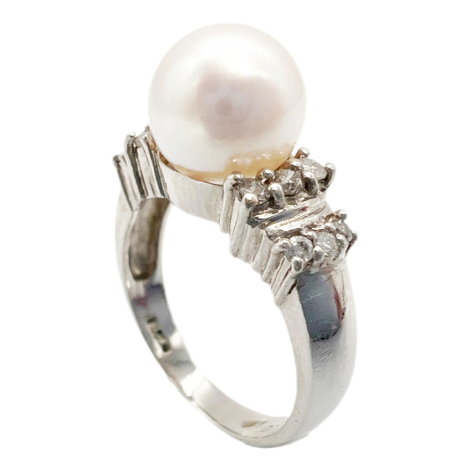 【試着のみ】パールリング 11.5号 Pt900 Pt900 パールリング 8.5mm 指輪 5.9g 11.5号 アクセサリー ジュエリー