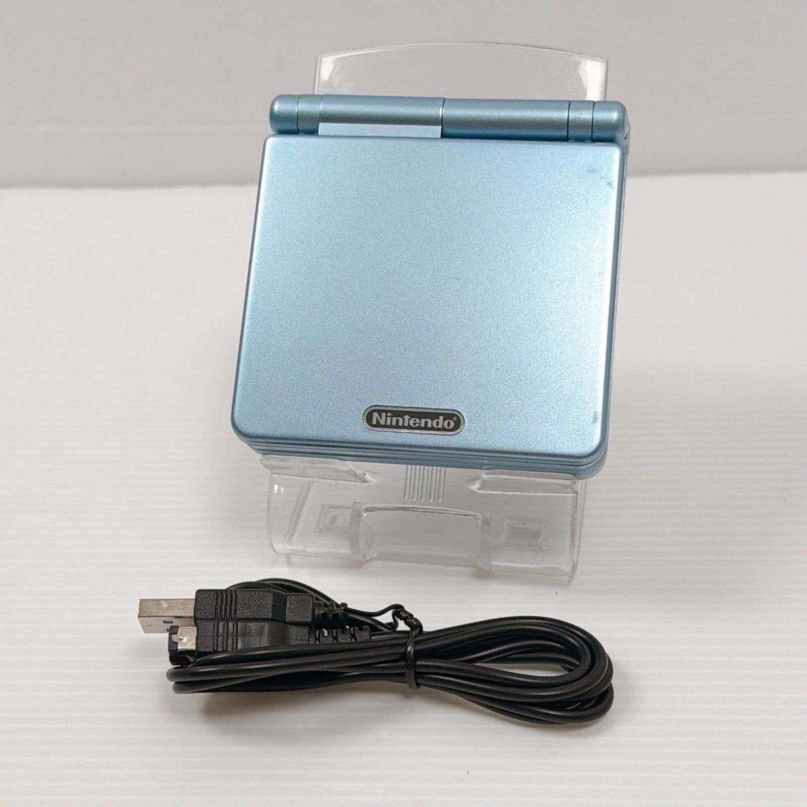 ニンテンドー ゲームボーイアドバンスSP パールブルー 遊べるセット 外装 Nintendo Gameboy Advance SP