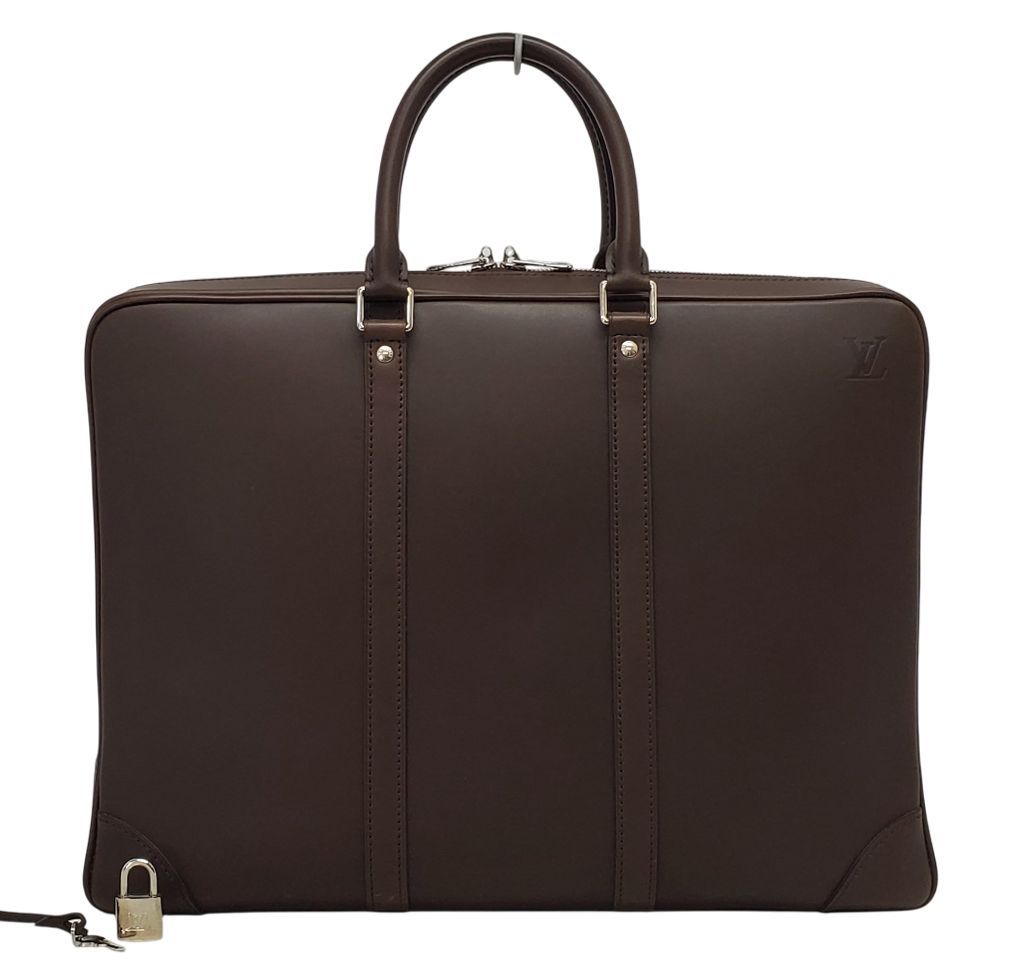 S 305 ルイヴィトン ノマド ヴォワヤージュ ブリーフケース M 56277 ビジネス ハンドバッグ 書類カバン アカシヤ