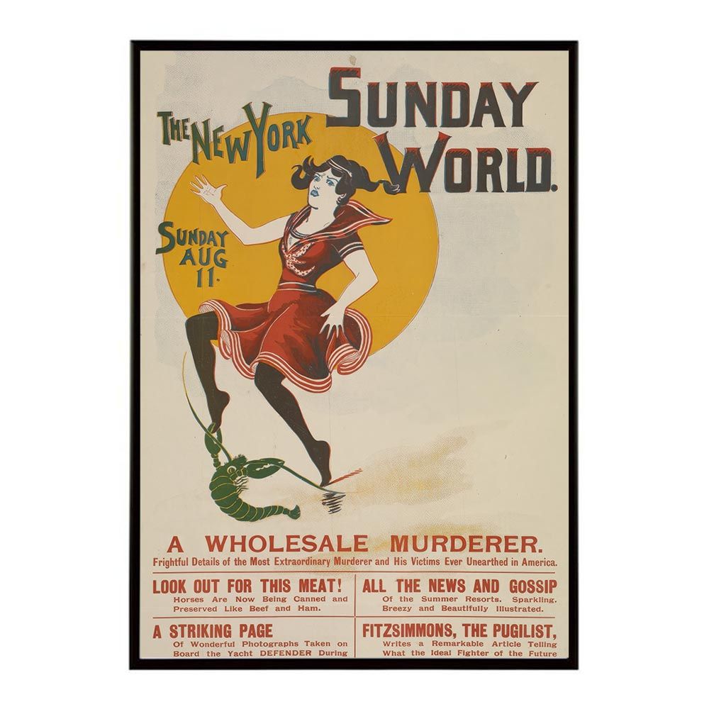 B4サイズ（約25x36cm）】【bn-poster-2222】フレーム付き 超レトロ