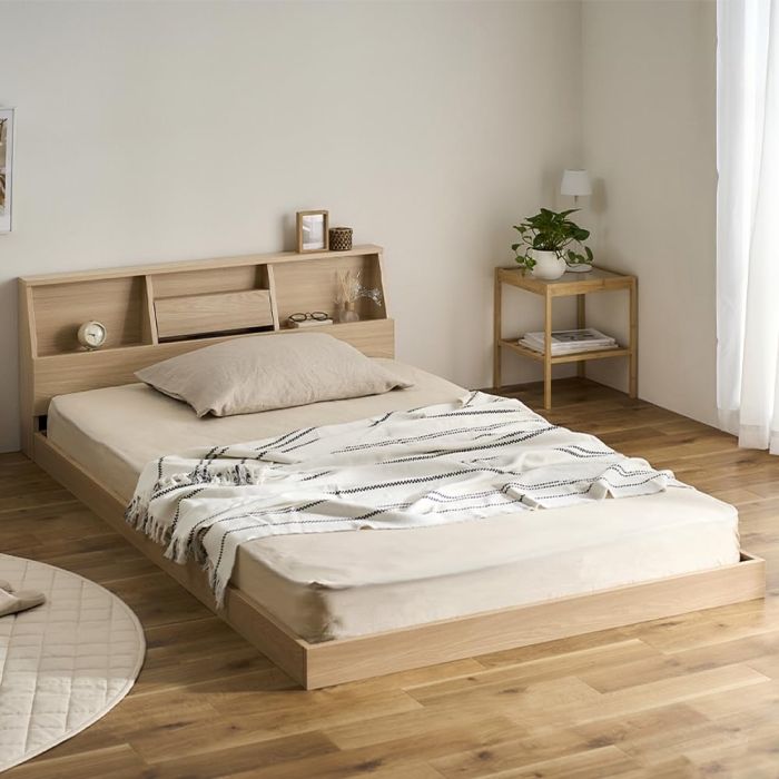 IRISOHYAMA アイリスオーヤマ フロアベッド FBF-SD ナチュラル