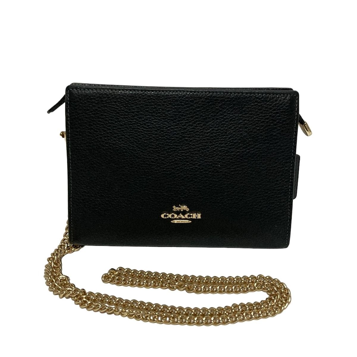 COACH コーチ ショルダーバッグ スリム クロスボディ CR 238 黒 レザー