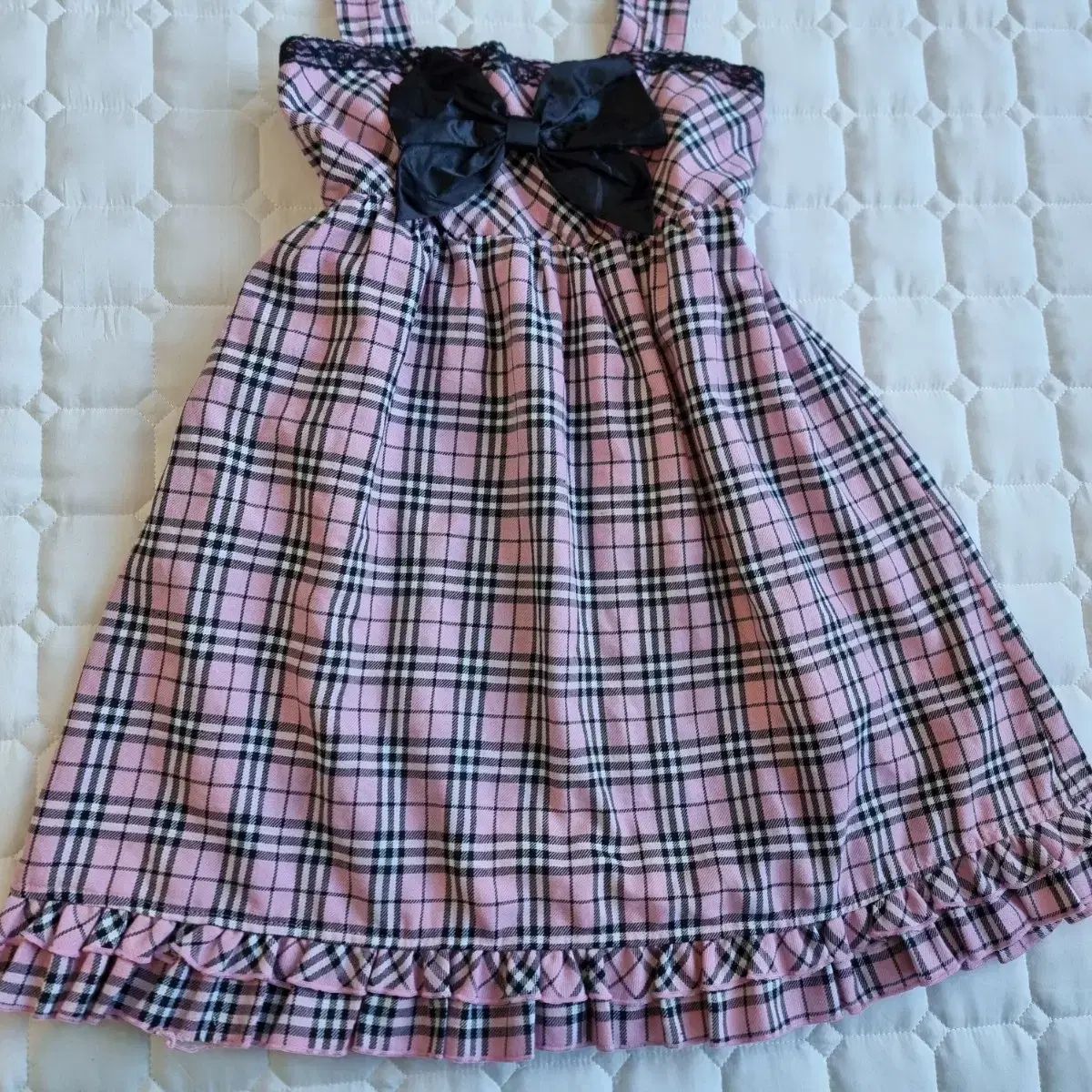 【新品・未着用】TRALALA トゥララ チェック ワンピース リボン 平成 TRALALA - トゥララの赤チェックリボンワンピース🎀アイドル💖の通販