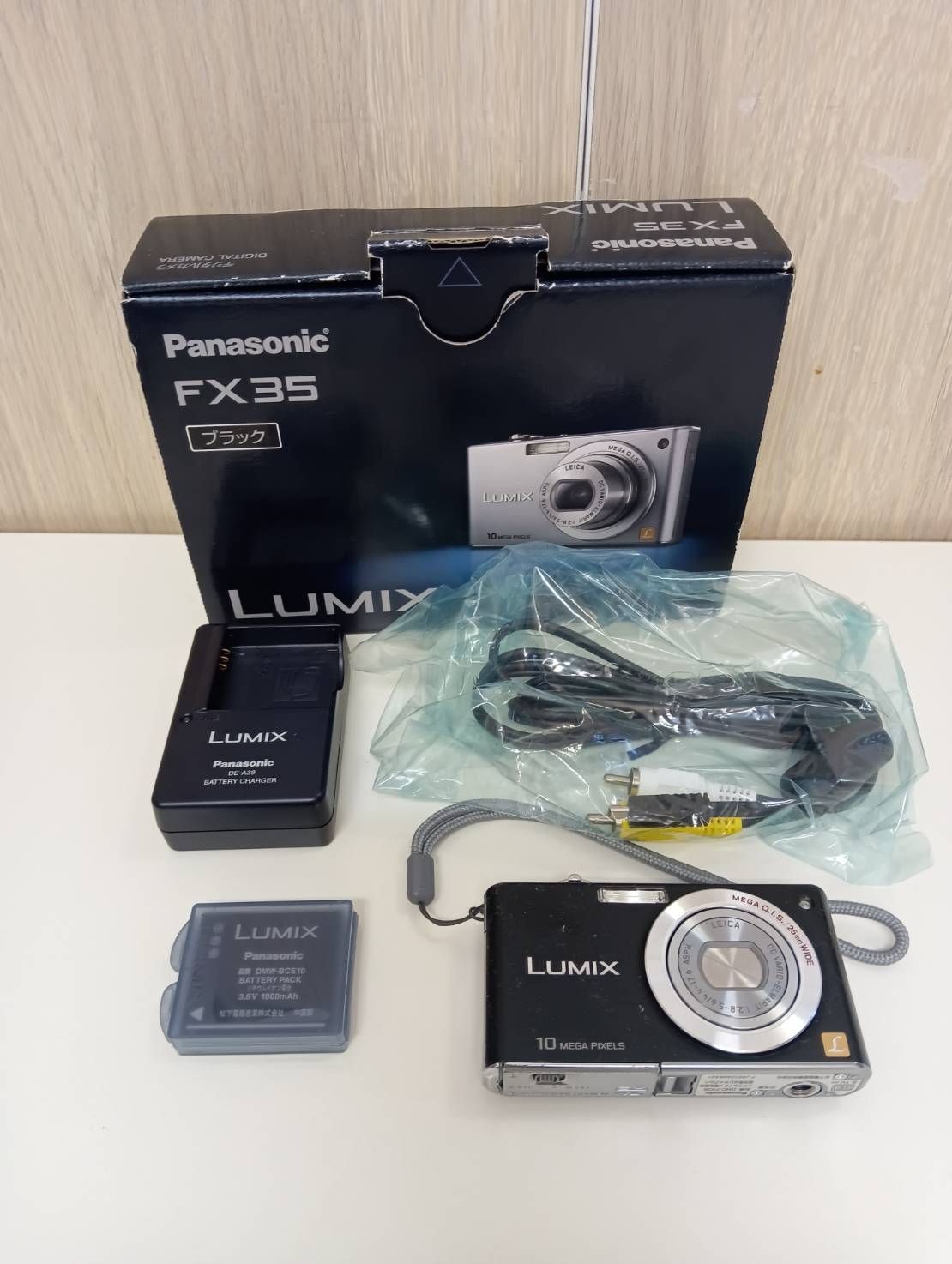 ★ パナソニック Panasonic DMC-FX35 箱付 ブラック★ 中古品】 Panasonic パナソニック デジタルカメラ LUMIX DMC-FX35