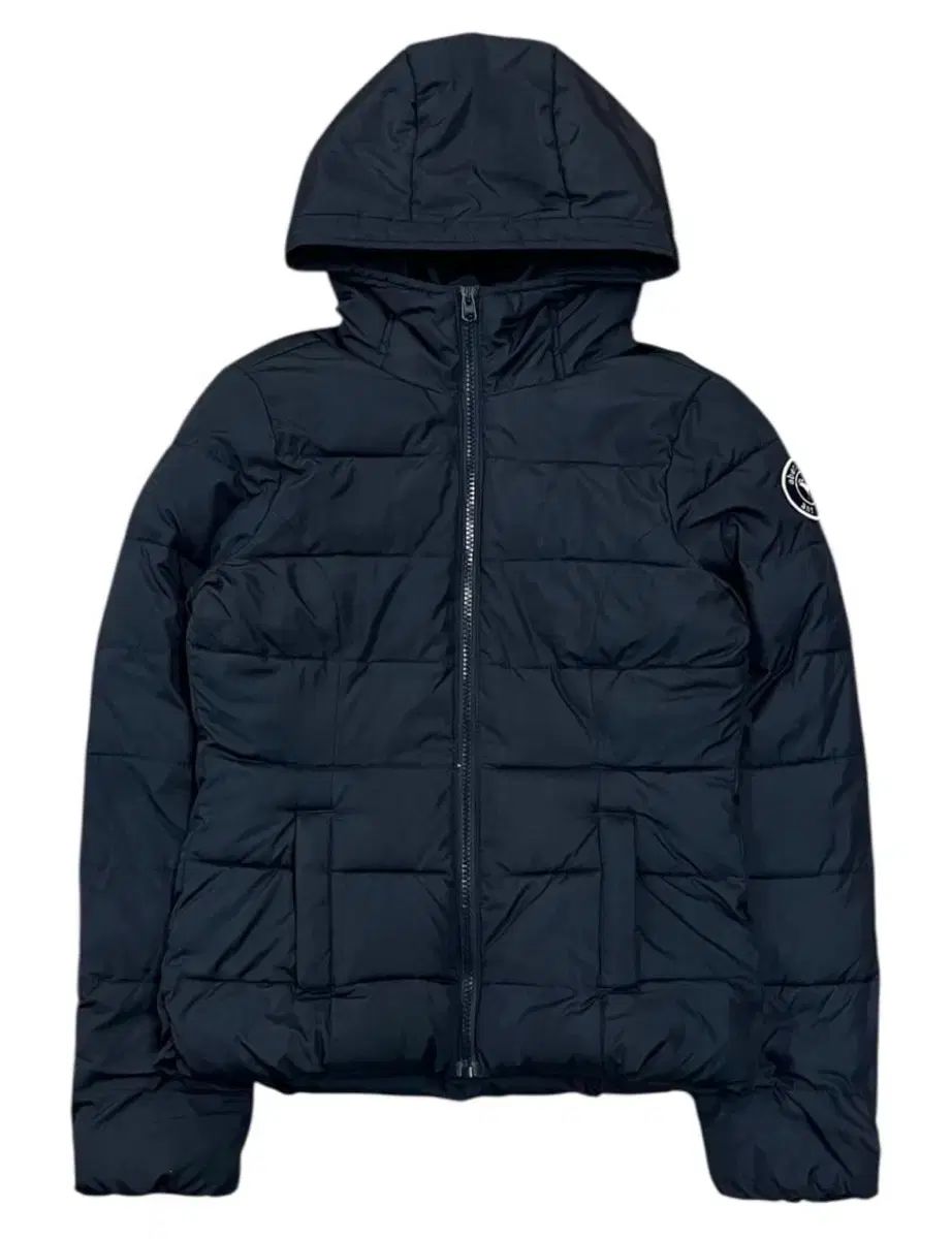 アバークロンビー ネイビー フード ダウン アウター キッズ L