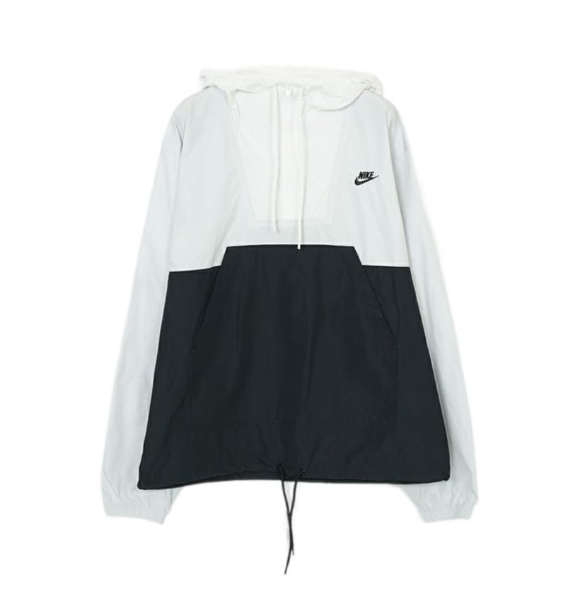 ナイキ クラブ マリーナ アノラック ジャケット ウインドブレーカー HJ 1958-025 フォトンダスト ブラック ホワイト スポーツウェア ランニング ジョギング ジム 筋ト 025 XL