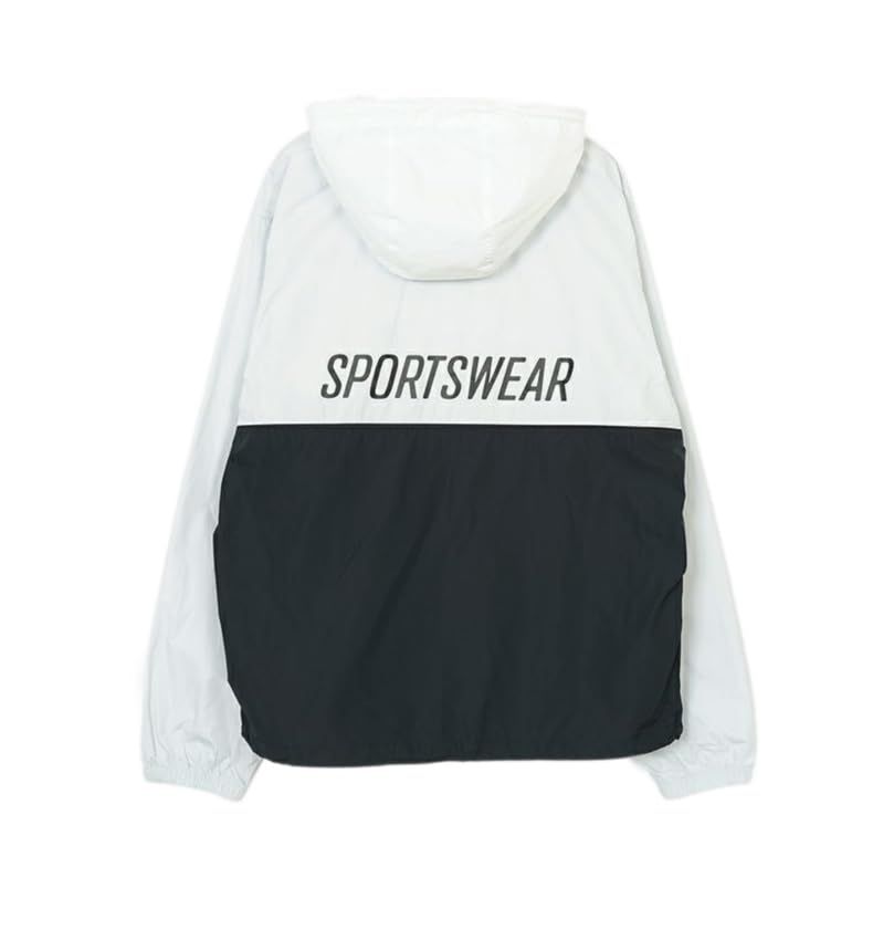 ナイキ クラブ マリーナ アノラック ジャケット ウインドブレーカー HJ 1958 025 フォトンダスト ブラック ホワイト スポーツウェア ランニング ジョギング ジム 筋ト XL