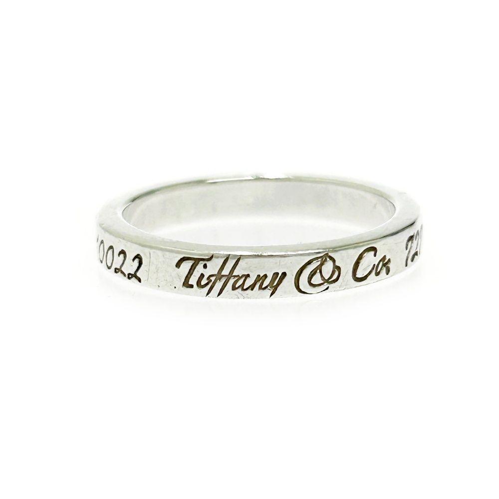 中古】TIFFANY&Co. ティファニー シルバー ノーツ ナローリング 2.6g