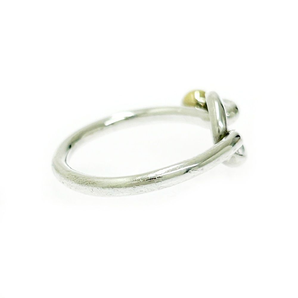 中古】TIFFANY&Co. ティファニー シルバー ゴールド ラブノット リング