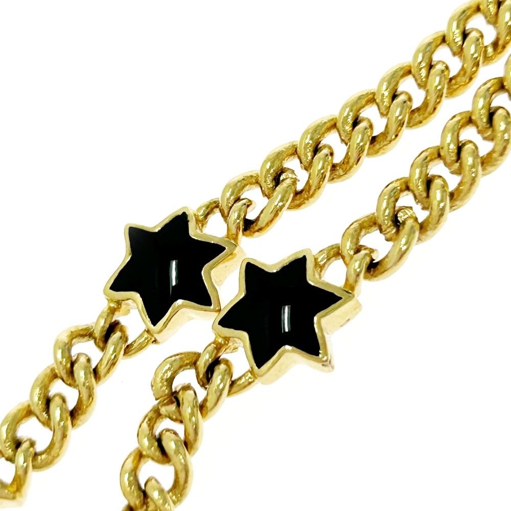 中古】Christian Dior クリスチャンディオール GP ラインストーン 月