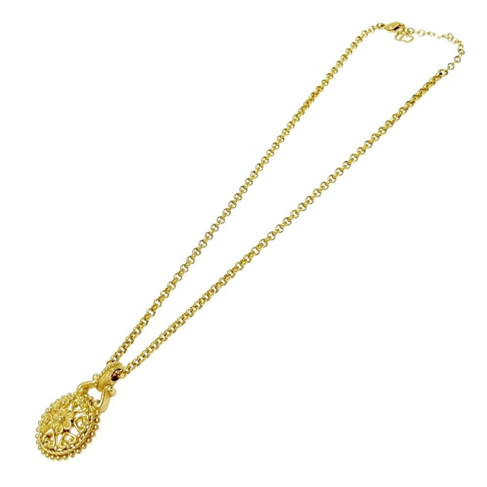 中古】Christian Dior クリスチャンディオール GP フラワーモチーフ 