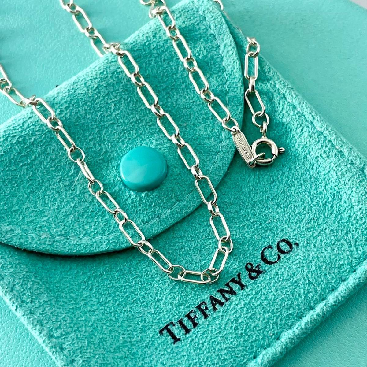 ティファニー 46㎝ リンク チェーン ネックレス シルバー 925 WG5fe