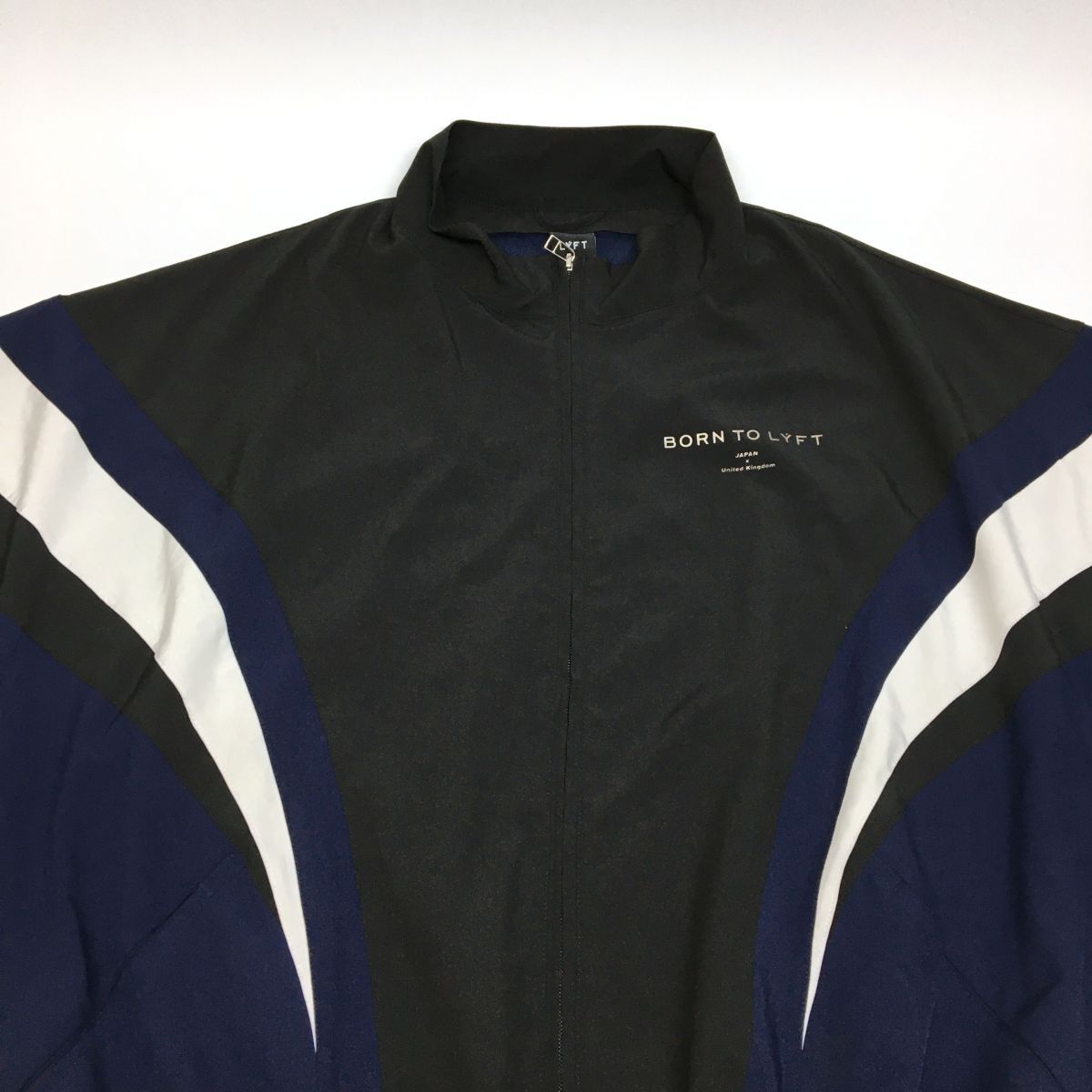 LYFT Oversize Track Jacket サイズL ブラック/ネイビー M-JK-1247 