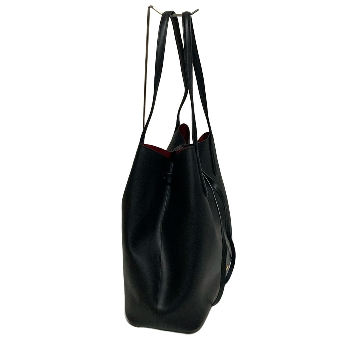 RalphLauren(ラルフローレン) トートバッグ - 黒×レッド R・L・L