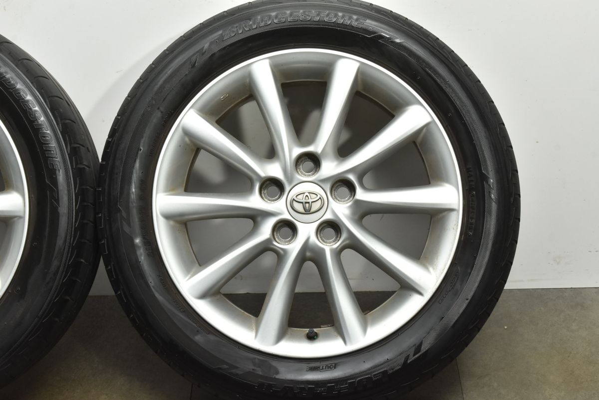  交換用に トヨタ エスティマ 17 in 7 J 50 PCD 114 3 ブリヂストン ルフト RVII 215 55 R ノア ヴォクシー ヤリスクロス C HR 流用 17インチ タイヤ ホイールセット