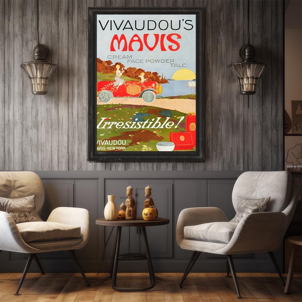 A4サイズ（約21x30cm）】【bn-poster-2404】フレーム付き 超レトロ