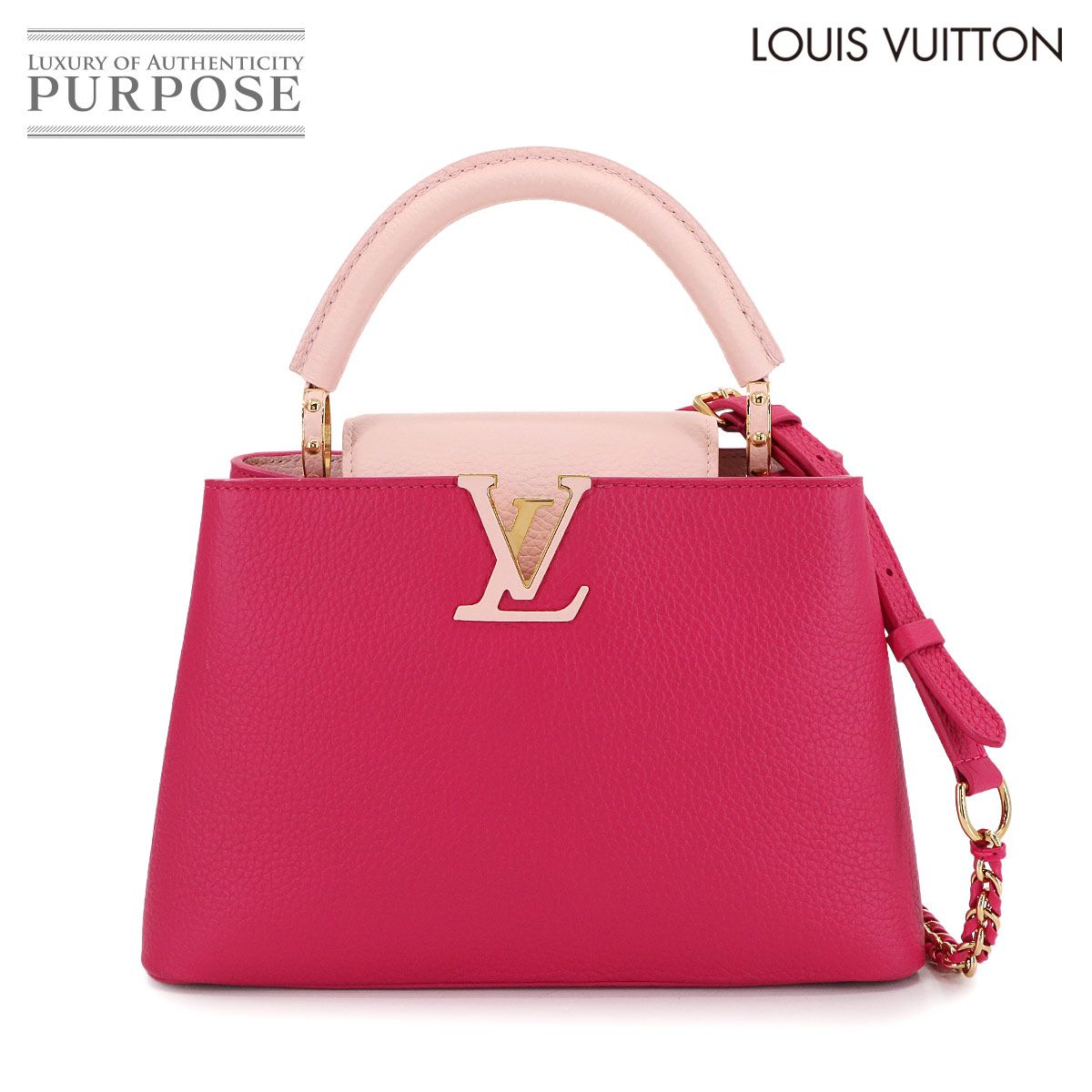 新品同様 ルイ ヴィトン LOUIS VUITTON カプシーヌ BB 2way ハンド