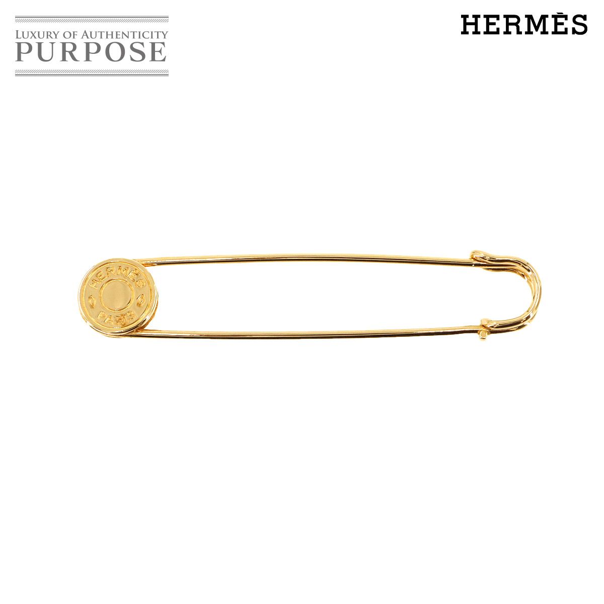 未使用 展示品 エルメス HERMES セリエ ピンブローチ ゴールド