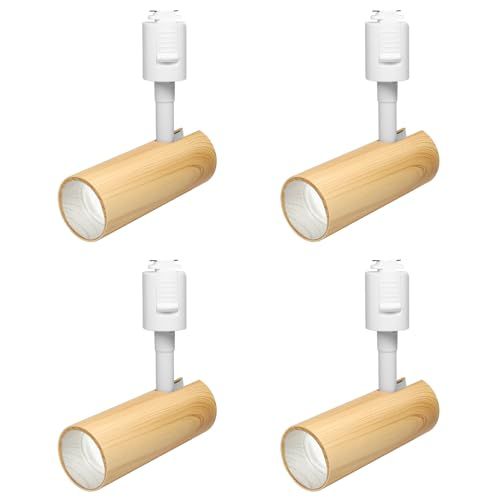 SPAHER ライティングレール用スポットライト LED ダクトレール 照明 100 W相当 植物育成ライト 取付け簡単 角度調節 電球不要 照明器具 明るい おしゃれ 玄関 リビング キッチン インテリア 10 W 1200 LM 木 07 b 60966