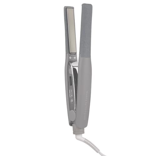 Nobby ヘアアイロン ストレートアイロン 15 mm 100 200℃ 温度調整 ロック メモリー機能 自動OFF 開閉ロック 海外対応 やけど防止 メンズ ラク抜きプラグ by TESCOM スモーキーグレー NIS 3 1 a 344459