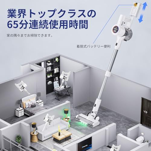 新品】掃除機 コードレス【2026業界注目!自動式吸引力AI調整!先行発売