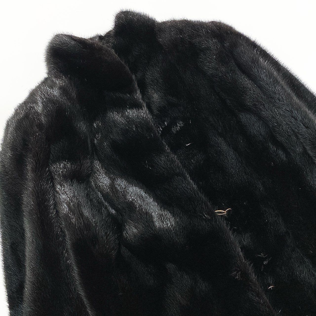 86L5 ブラックミンク ロングコート サイズ13号 Black 最高級本毛皮