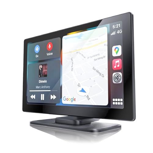 2025オーディオ ポータブル＆カーナビエンタメマシン VANBAR ディスプレーオーディオ 9インチ CarPlay Android Auto対応 内蔵スピーカー AUX FM Bluetooth オーディオ出力 ポータブ 157 d 85 f 9