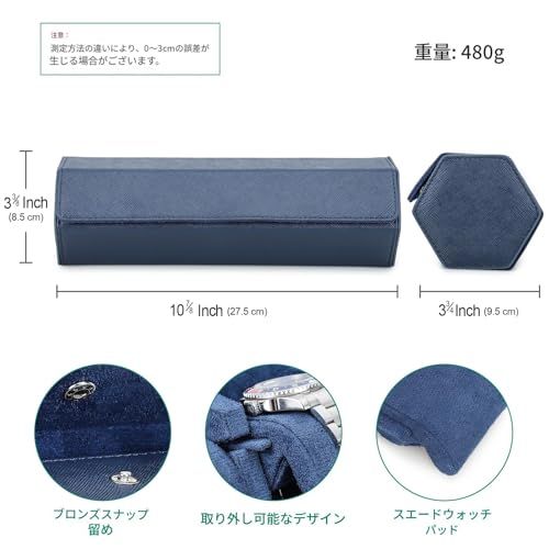 六角型レトロ腕時計ケース