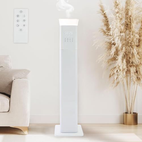 スリムで大容量 匠plate タワー型 加湿器 13 L 20畳 省スペース 超音波 加熱 除菌 ハイブリッド式 タイマー付き 本体 16 f 8 d 761