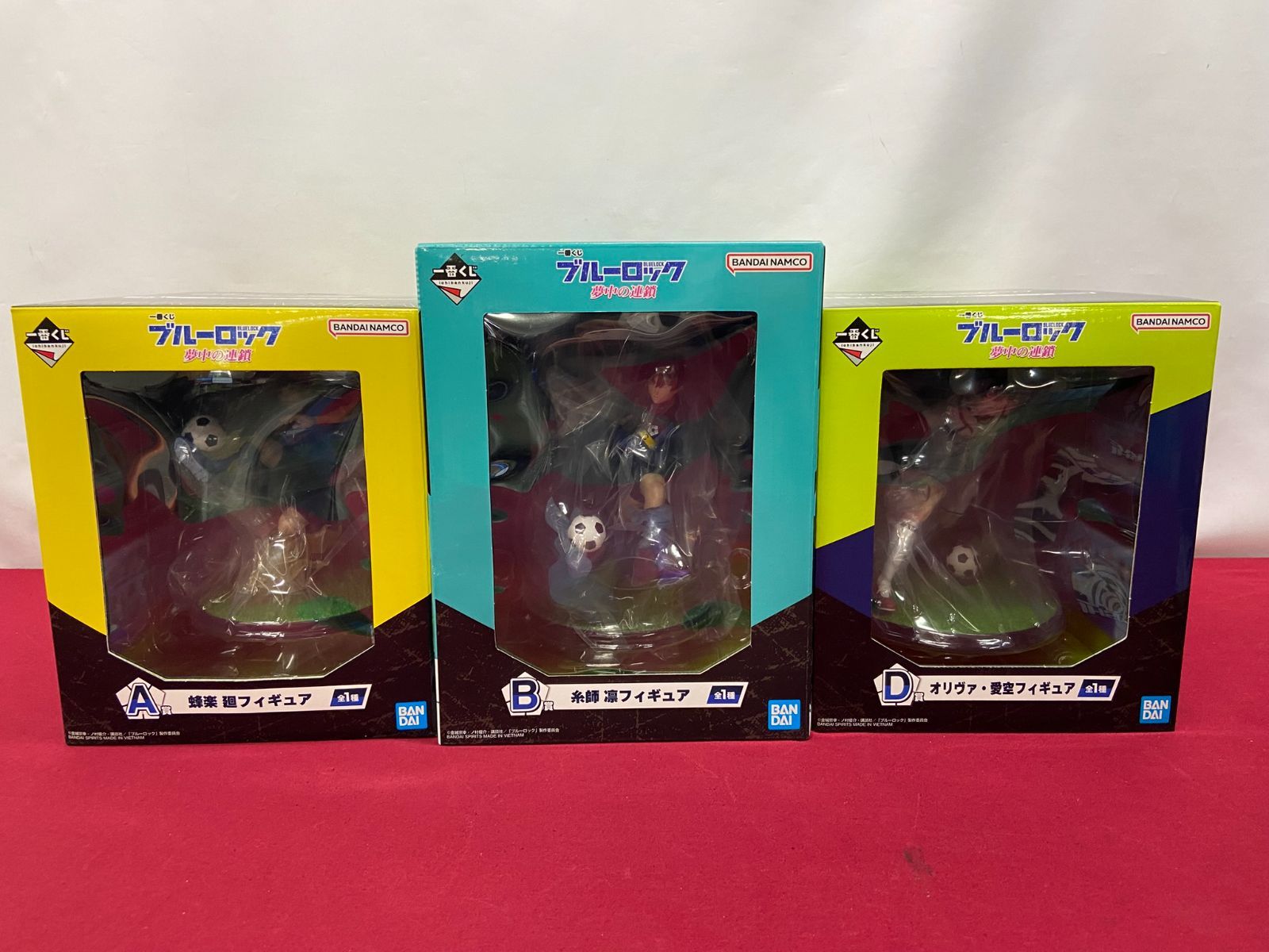 一番くじ ブルーロック 夢中の連鎖 A B C D 賞 フィギュア 4体セット