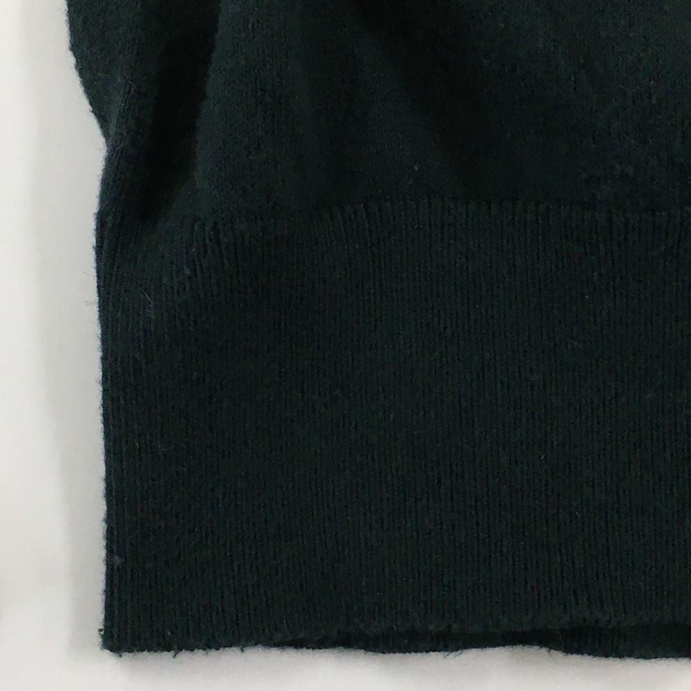 ゴルフ パーリーゲイツ タートルネックセーター 白×ダークグリーン
