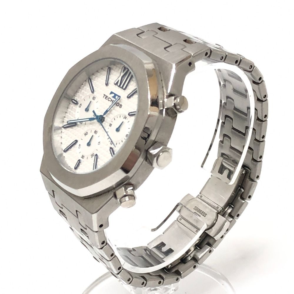 TECHNOS テクノス 腕時計 ロゴ T9576 SS シルバー - メルカリ
